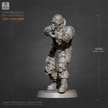 

40mm Resin model kits figure toy self-assembled TD-2451