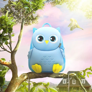 

NOHOO kids bag 3D Cartoon kindergarten Backpack children mini School Bags for Boys and Girls Neoprene school backpack travel bag