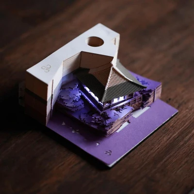 Творческий 3D прекрасный блокнот архитектурные Творческий Бумага резьба записка-напоминание Pad плед Бумага древних Стиль любовный подарок, подарок на день рождения - Цвет: 001
