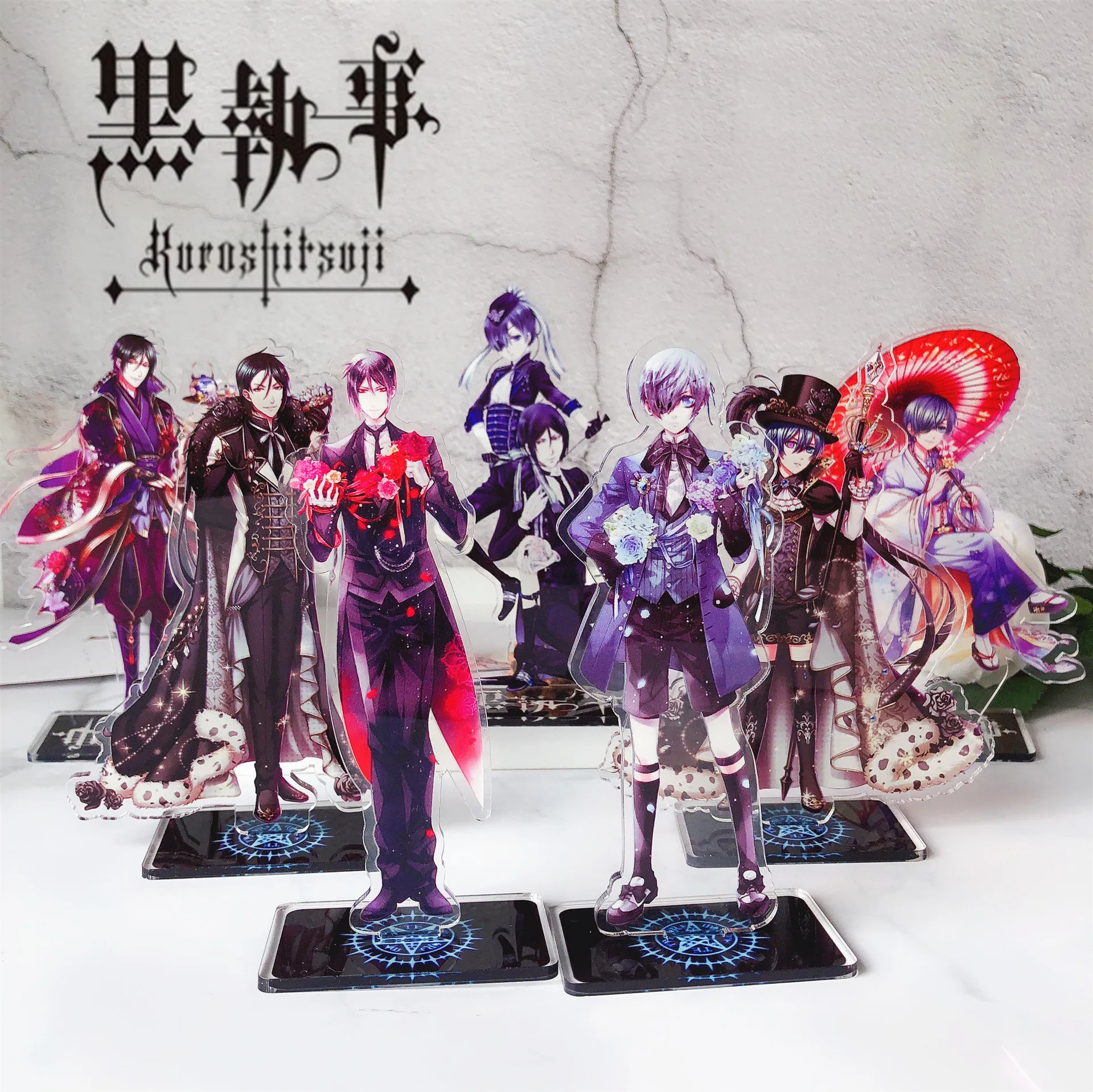 Аниме Kuroshitsuji черный Себастьян Michaelis небесный Батлер настольное украшение