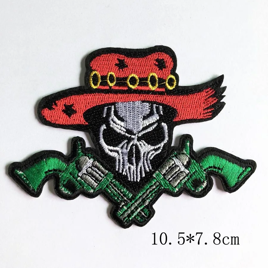 Skull Hand Cartoon Embroidered Iron-On Patch - DIY Apparel Accessory