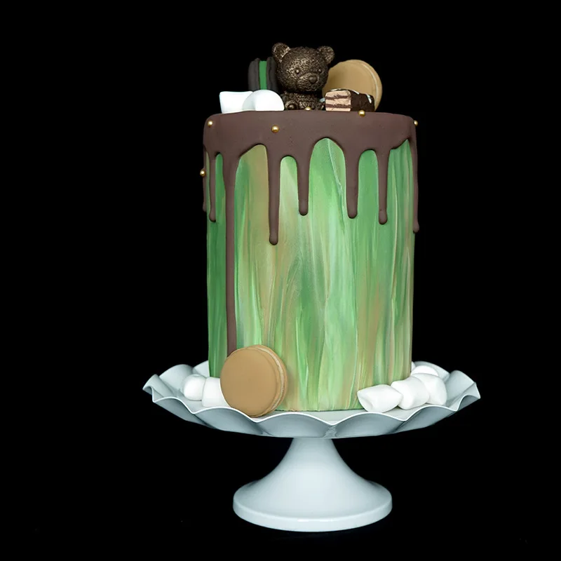 Sweetgo Свадебный поднос для торта подставка для кекса аксессуар для торта Водонепроницаемая тарелка инструмент для выпечки для украшения торта вечерние формы для выпечки