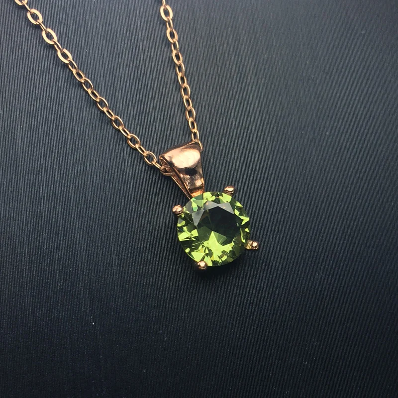 FFGems Zultanite Gemstone Pendant with Chain 925 Sterling Silver Necklace Diaspore Color Change For Women Wedding Gift with Box