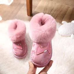 Lithe – bottines de neige en fausse fourrure pour filles, chaussures antidérapantes, en peluche, décontractées, garde au chaud, E10244 