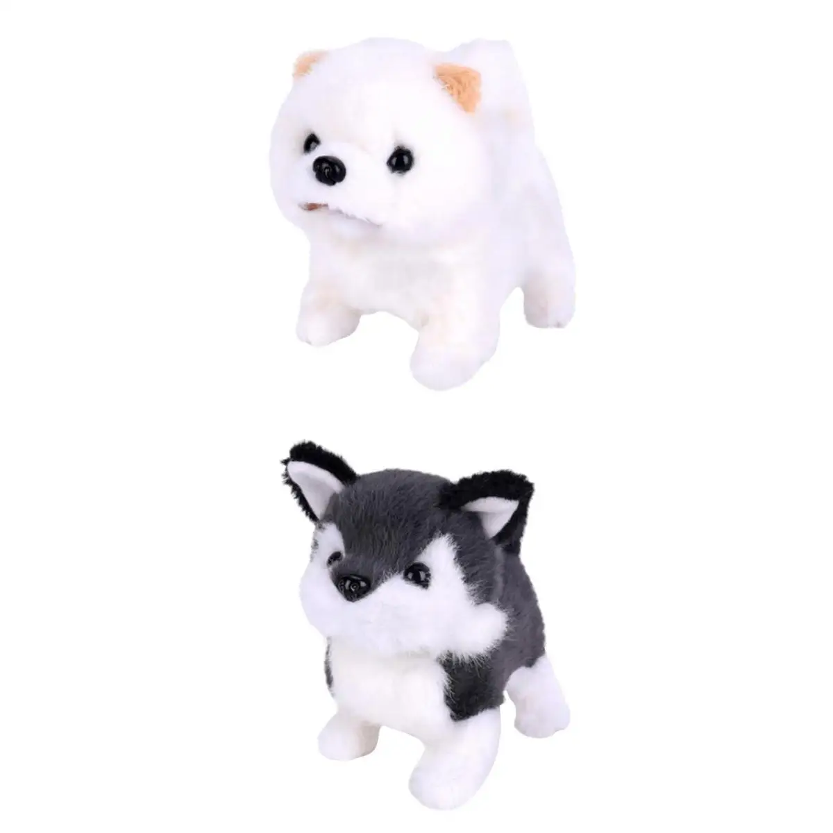2x Smart Electronic Robot Dog Interactive Animal Puppy Plush Kids Toys Gifts
