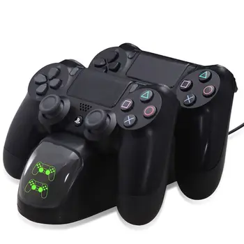 

Dual Dock PS4 Controller Charger Game Joypad Joystick Charging Station Stand