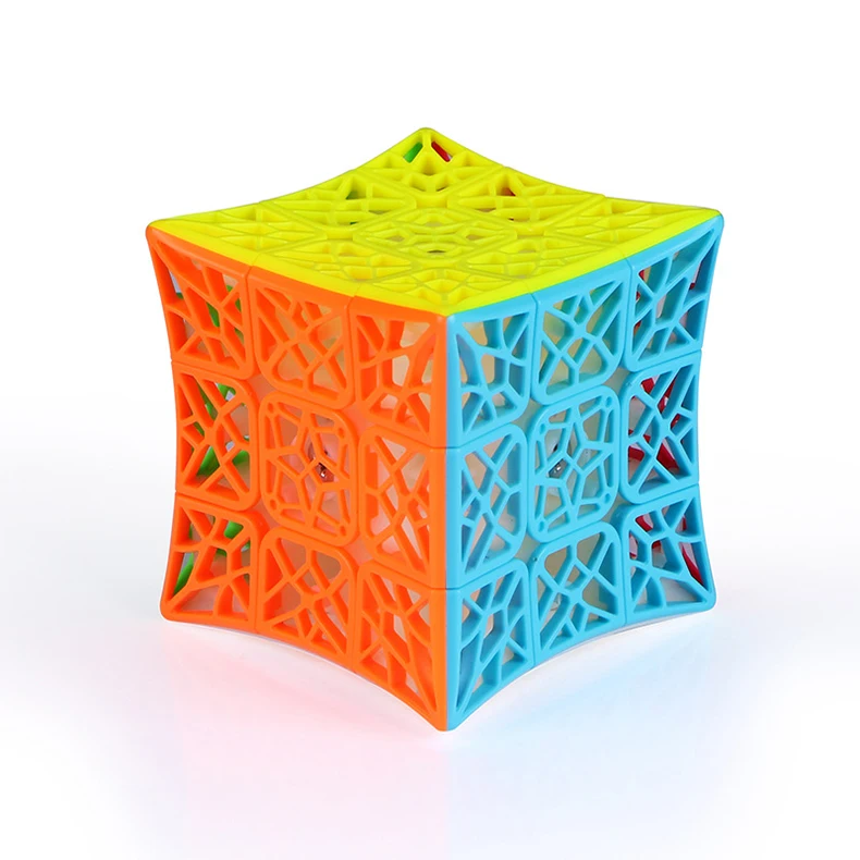 QiYi DNA самолет вогнутый 3x3x3 волшебный куб Cubo Magico платье рельефная игрушка Развивающие игрушки для детей 6 лет рождественские подарки - Цвет: Concave
