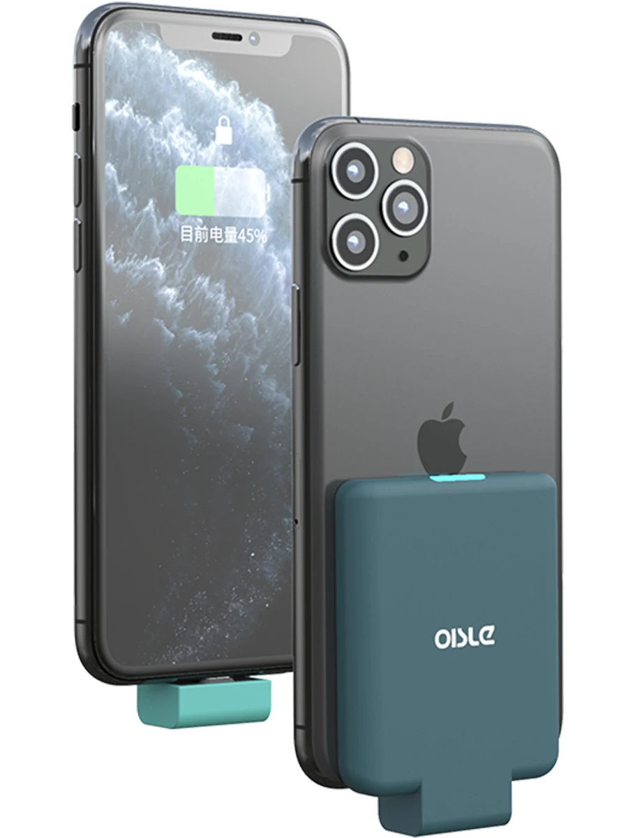 OISLE Тонкий чехол для зарядного устройства iPhone12 pro mini max внешний аккумулятор iPhone 11 X