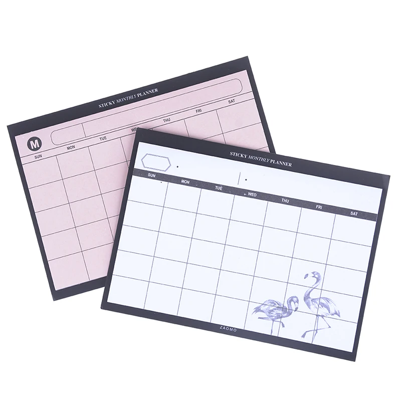 Creative simple desktop schedule planner Monthly Plan kawaii mini notebooks office supplies Work efficiency summary organizer