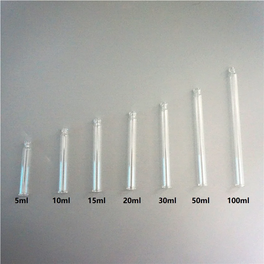 

50-500pcs wholesale Glass dropper tube Essential Oil Bottles cap glue head dropper lid Essential oil bottle 5/10/15/30/50/100ml
