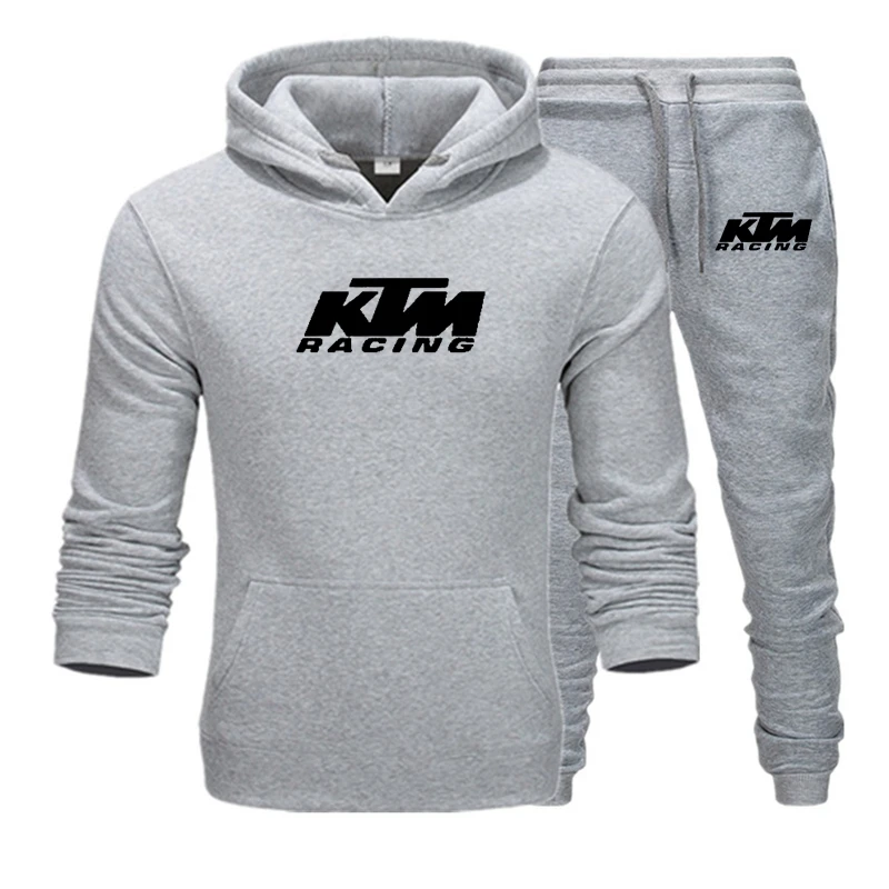 

Hoodies+Pants Autumn Winter Ktm Hooded Sweatshirt Sweatpants Fashion Slim Fit Men Set Hoodie Pant Hip Hop Pullover Hoody