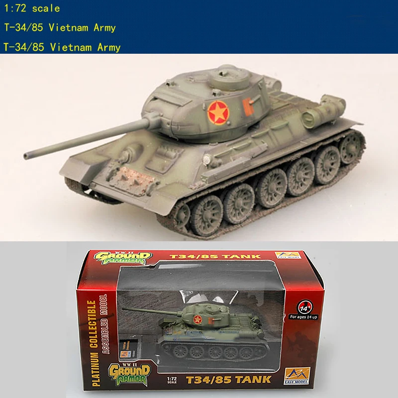 Trumpeter 1 72 Vietnam Army T 34 85 Medium Tank 36274 Finished Product Model Diecasts Toy Vehicles Aliexpress