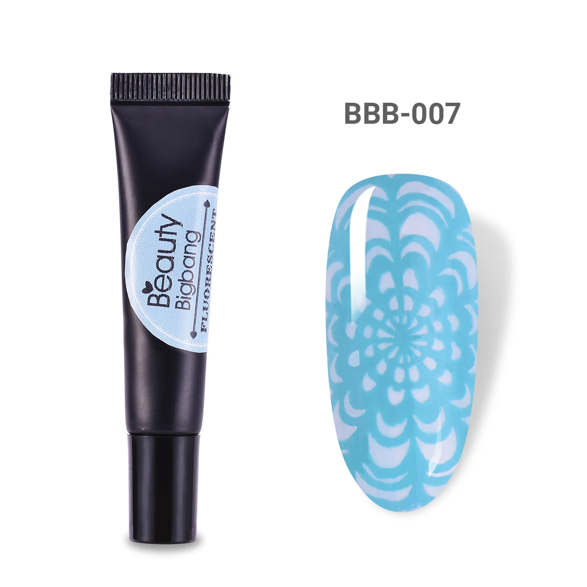 7A Beautybigbang неоновый штамповочный гель 8 мл флуоресцентный замачивающийся цветной лак светится в темноте УФ-светильник для дизайна ногтей полигель - Цвет: 7A
