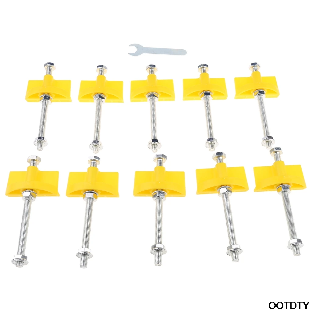 XIAN 10pcs Manual Tile Locator Wall Tiles Regulator Height Adjustment Positioner Leveler Ceramic Fine Thread Rising Construction Tool