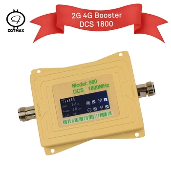

ZQTMAX 4g repeater lte mobile signal booster 2g1800MHz cell phone 4g cellular amplifier FDD network mini led display