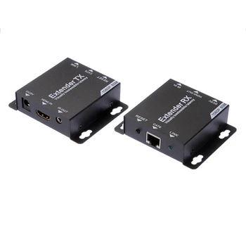 

HDMI Extender TX+RX 1080P to 60M Over Cat6/7 UTP Ethernet RJ45 Cable IR Control
