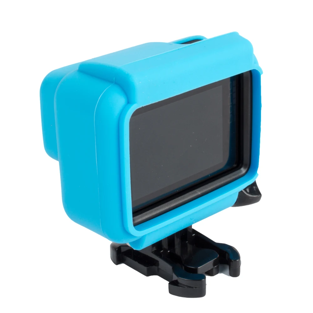 Яркий мягкий силиконовый защитный чехол для GoPro Hero 7 6 5 Черная Спортивная рамка