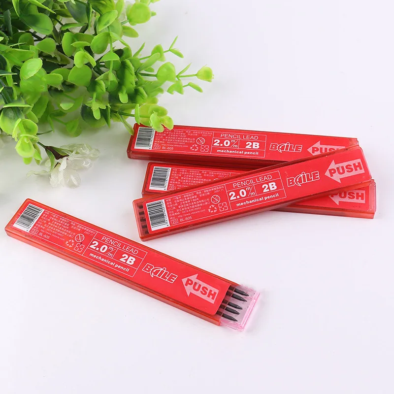 Best 5Pcs 2.0mm Creative 2B Mechanical Pencil Refill Novelty Drawing Automatic Pencils Refill For Kids Gifts School Office Stationery