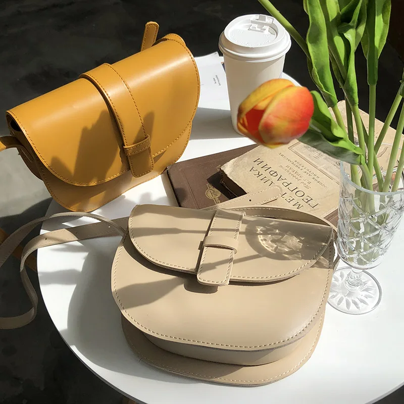 

Bags Women 2020 New Trend Fashion Shoulder Semicircle Retro Saddle Bag Wild Fairy Bag Casual Messenger Bag
