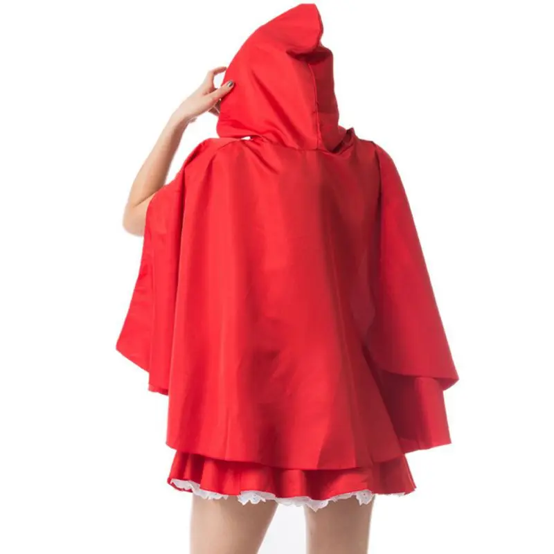 Женское сексуальное кружевное платье большого размера на Хэллоуин, костюм горничной маленькой Красной Шапочки для косплея, костюм принцессы