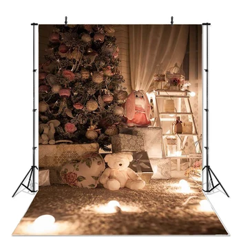 

Christmas Photography Background Christmas Tree Gift Carpet Backdrop Children Party Decoration Props Banner For Photo Studio
