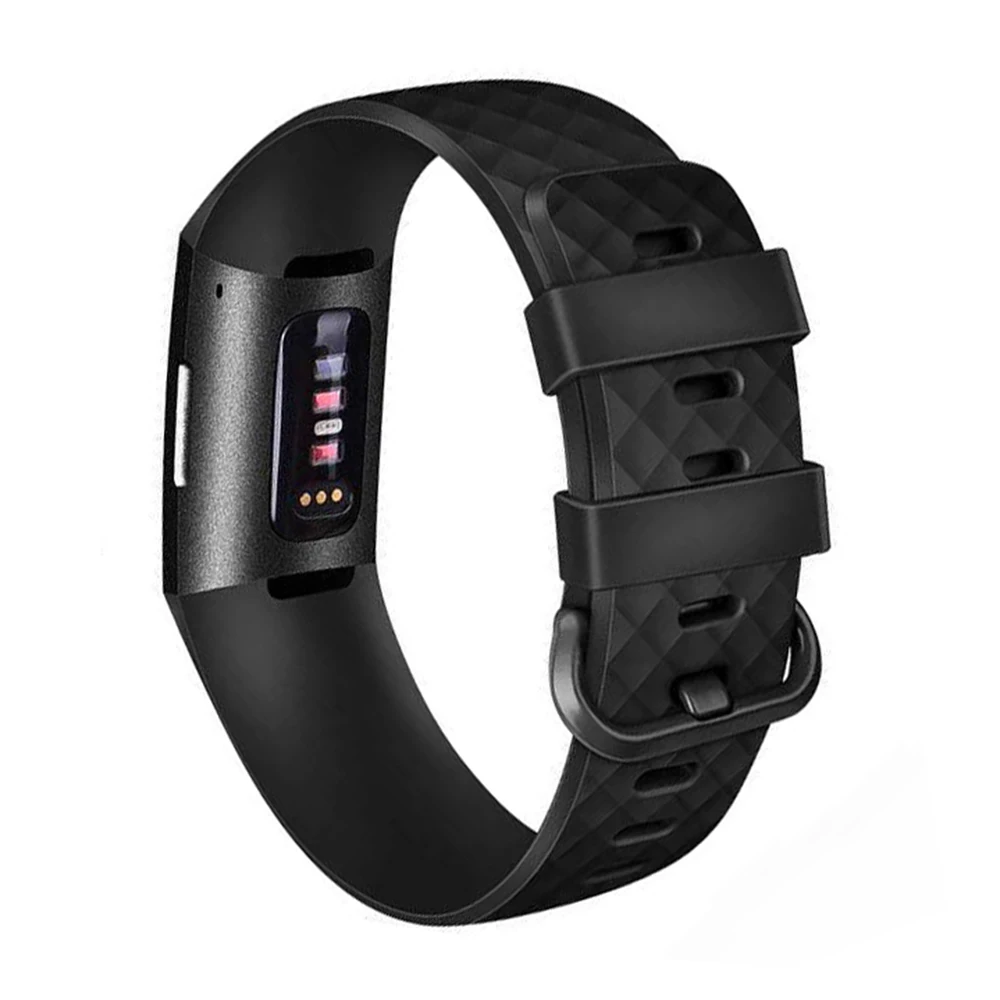 

Sports Quick Release Watch Band Soft Silicone Strap for Fitbit Charge3 Smart Watch Waterproof Watch Strap 3 Colours WB172