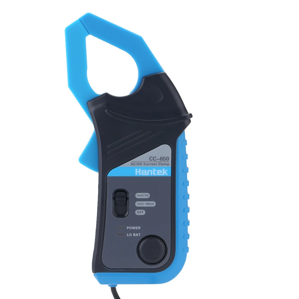 

Hantek CC-650 AC/DC Current Clamp Meter 400Hz Bandwidth 20mA to 650A DC with BNC Connector Current Meter Tester