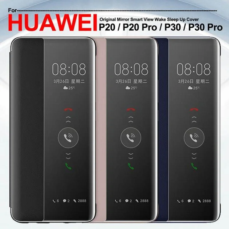 Умный чехол для Huawei P30 Pro с откидной крышкой кожаные чехлы телефонов P20 P 30 20 Lite P30pro