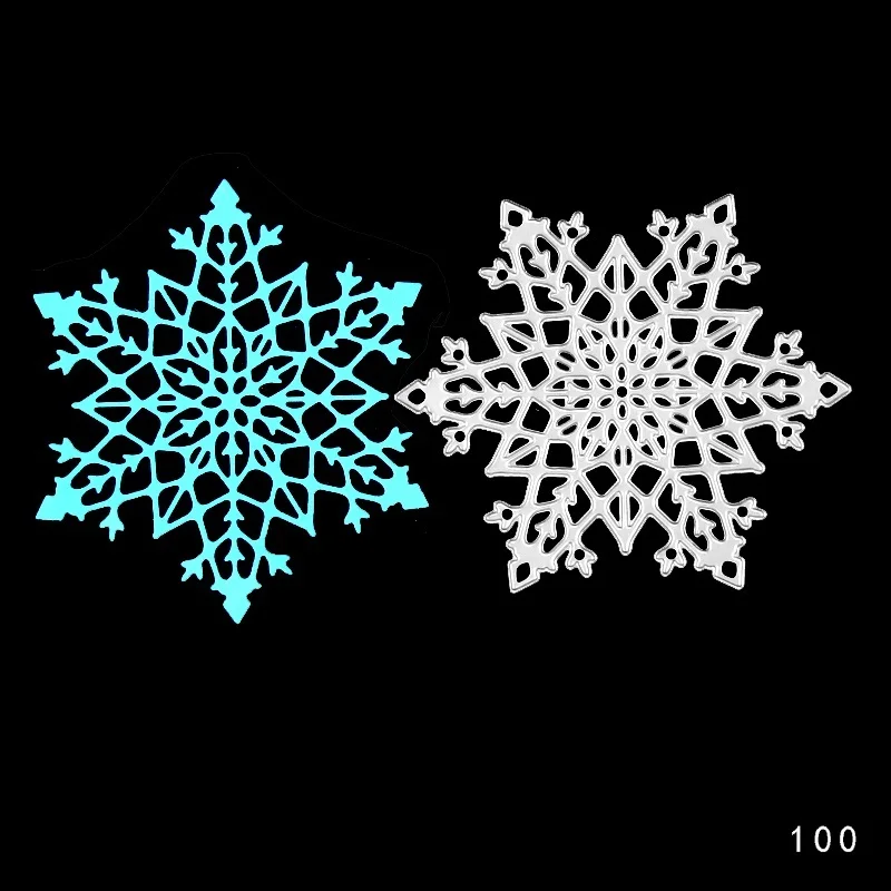 

DABOXIBO Crystal Snowflake Metal Cutting Dies Stencils For DIY Scrapbooking/Photo Album Decorative Embossing DIY Handcrafts