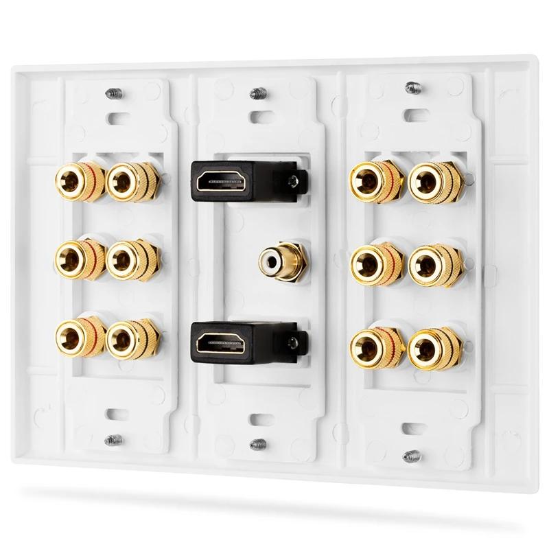 3-ган 6,1 настенная панель динамика дома Театр настенной розетки 1 RCA 2 HDMI 6 Динамик s