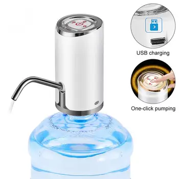 

Two Kinds Portable Push-button Wireless Electric Water Pump with USB Cable/304 Stainless Steel Tube for 4.5-18.9L Barrelled