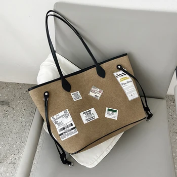 

Large Capacity Women Shopping Bag 2020 Fashion New Frosted Portable Shoulder Tote Hand Bag For Students Schoolbag 2YMH