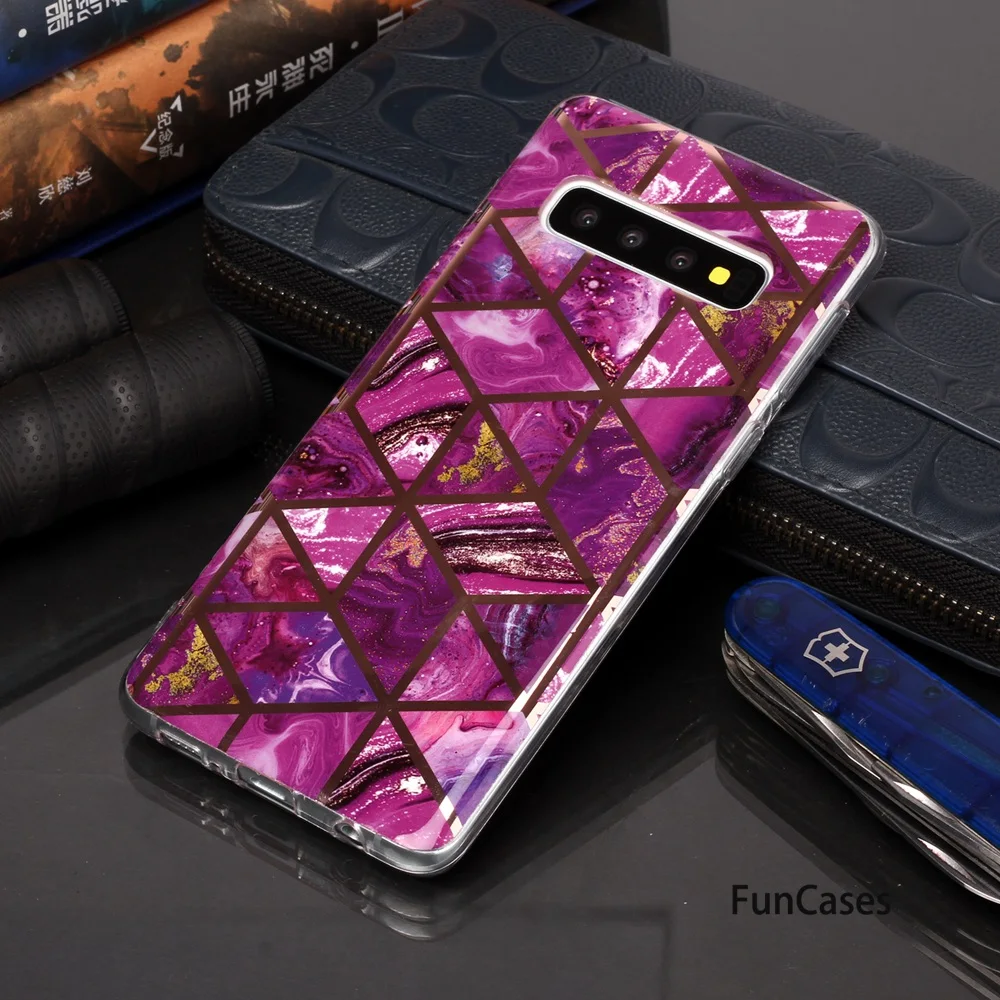 S10 фиолетовый мягкий ТПУ защитный чехол для Броня Samsung простые Чехлы Galaxy carcaso