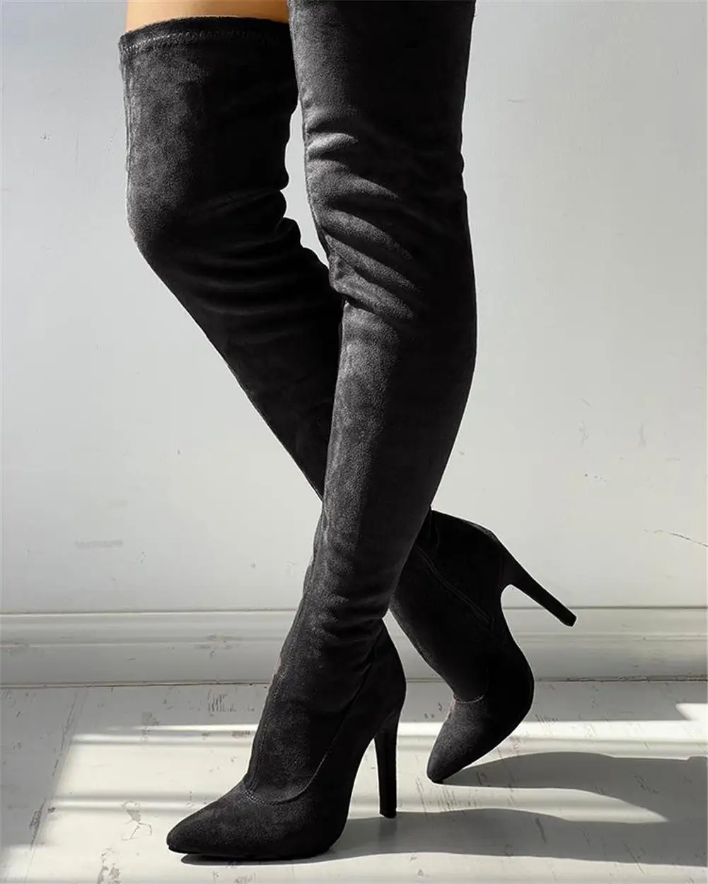 SARAIRIS/; Прямая поставка; женская обувь; большие размеры 48; Сапоги выше колена; пикантные вечерние высокие сапоги на высоком каблуке; botas de mujer