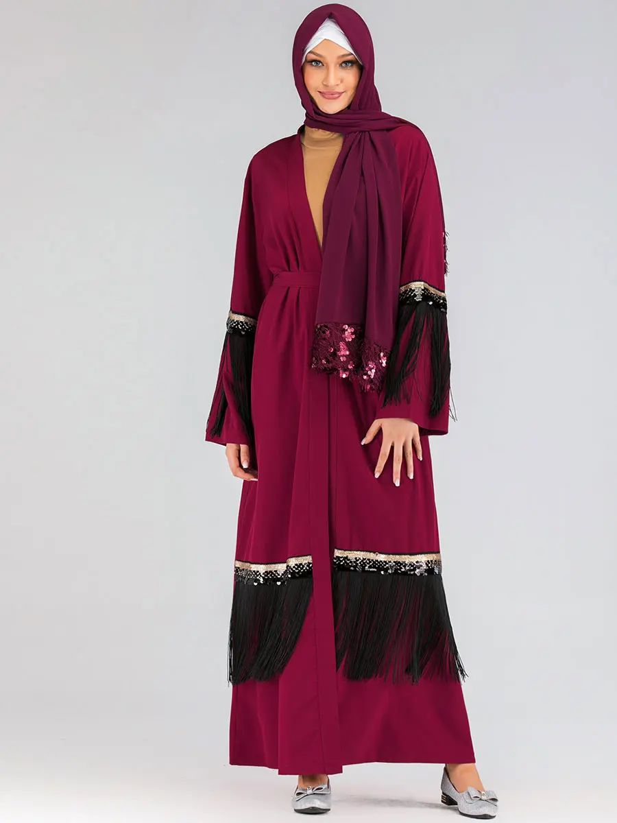 Рамадан Абая для женщин мусульманское платье хиджаб кимоно кардиган абайя, Кафтан Дубай ОАЭ Оманская одежда Femme Исламская одежда