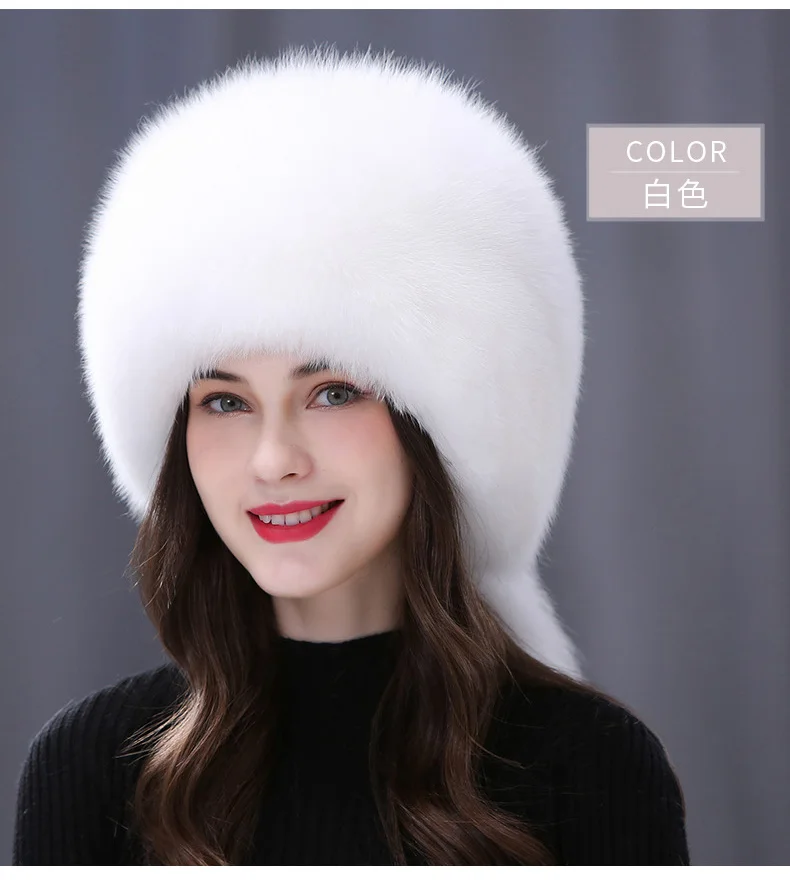 Winter Real Fox Fur Hats For Women 