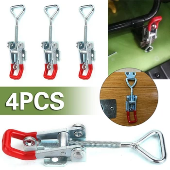 

4Pcs Adjustable Toggle Latch Catches Stainless Steel For Crate Boxes Case Tools Furniture Hardware