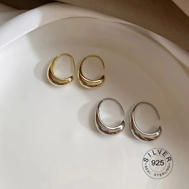 Stud-Earrings Bride Gold-Plated 925-Sterling-Silver Allergy Jewelry Women for French