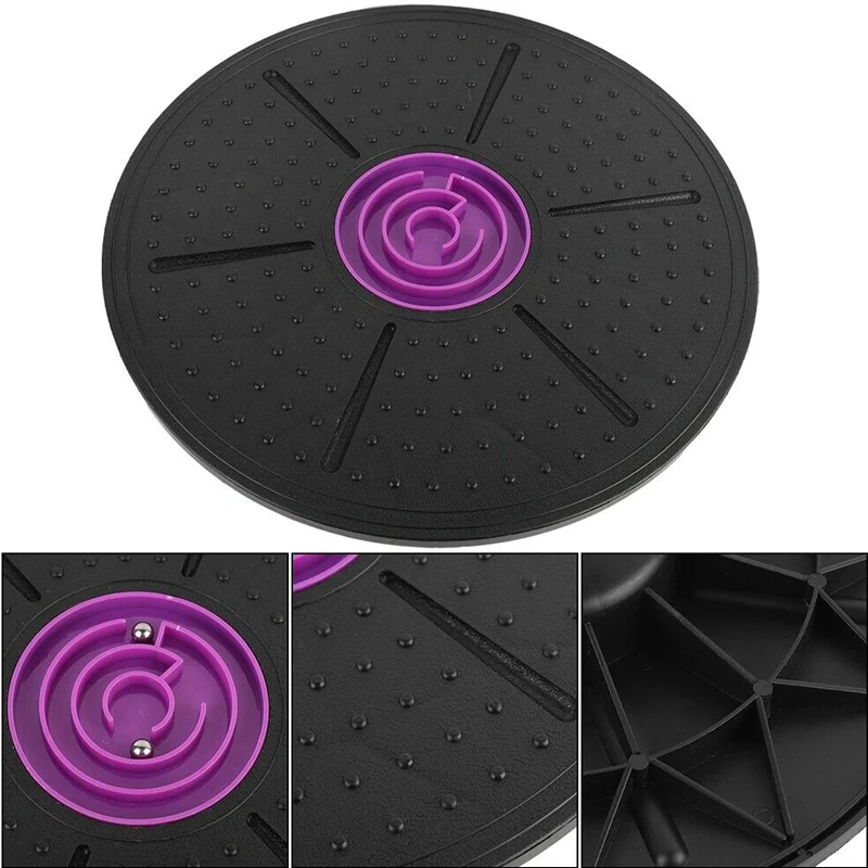 Hot Yoga Balance Board Disc Stability Round Plates Exercise Trainer for Fitness Sports MVI-ing
