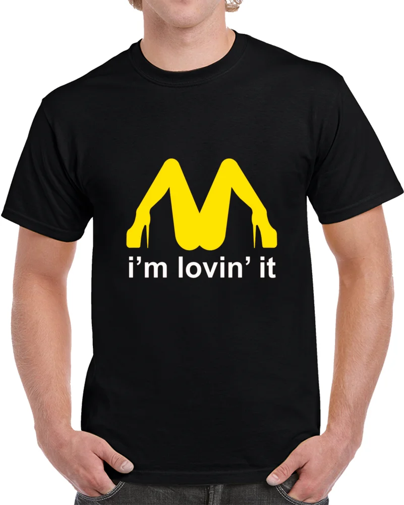 Men T Shirt I M Lovin It Mcdonalds Parody T Shirt Tshirt Women T Shirt T Shirts Aliexpress