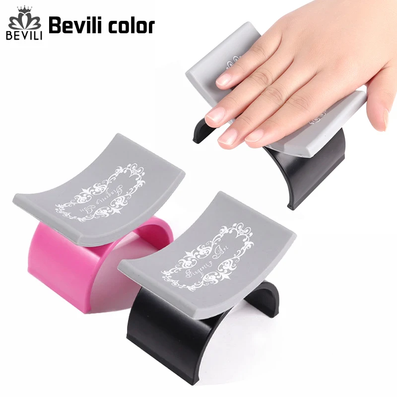 

2021 U Shape Nail Art Pillow Nail Tools Equipment for Manicure Hand Arm Rest Holder Washable Soft Silicone Nail Palm Rests Stand