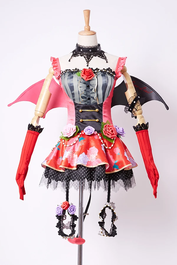 LoveLive Косплей SR Maki Nishikino маскарадный костюм маленький Дьявол трансформированная Форма платье Хэллоуин Косплей костюмы