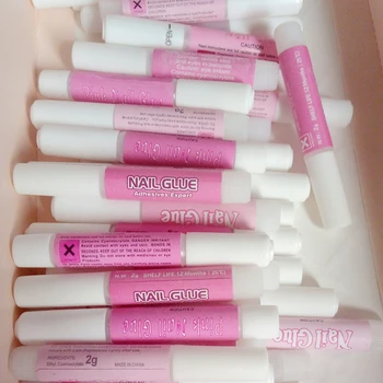 

200Pcs 2g Mini Size Glue For False Nails Acrylic Nail Art Pro Glue Decor Glue Stick Rhinestones Pearls