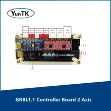 Grbl1.1 placa de controlador 2 eixo motor passo duplo y eixo apoio servo para grbl máquina gravação a laser