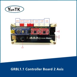 GRBL1.1 Controller Board 2 Axis Stepper Motor  Double Y Axis Support Servo For GRBL Laser Engraving Machine