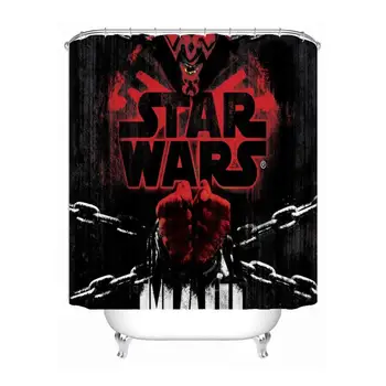 

Custom Polyester Waterproof Fabric Fabric Bath Curtains Funny Star Wars Shower Curtain Bathroom decor waterproof#180421021