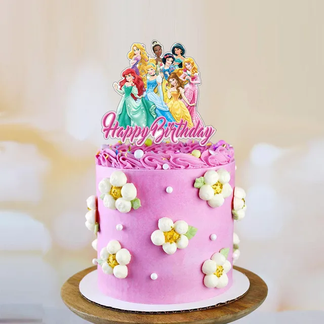 Tarta Princesas Disney Elsa, Cenicienta, Rapunzel, Bella, Tiana |  