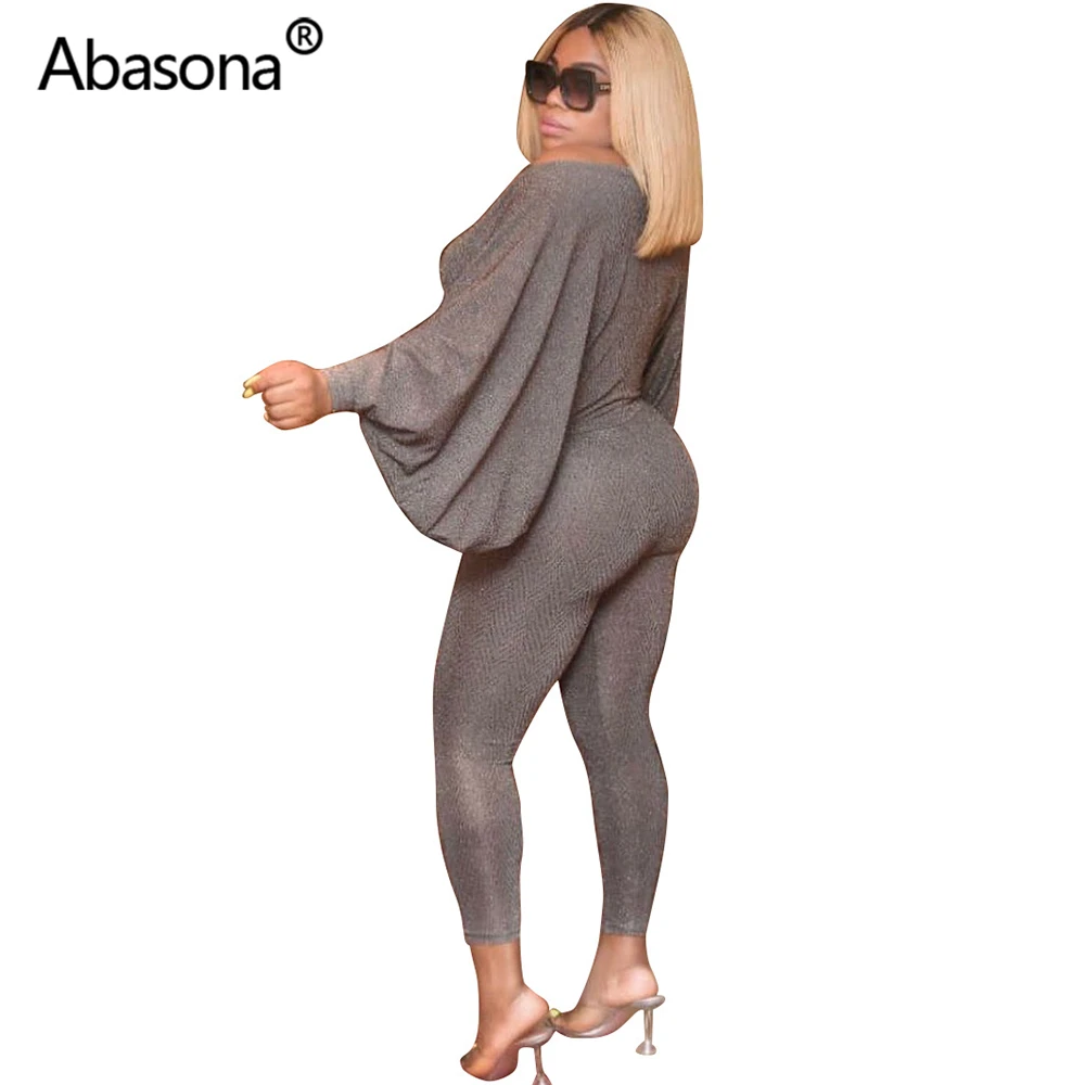Abasona, длинный рукав, пэтчворк, сексуальный, Осень-зима, спортивный костюм, женский комплект, наряд, модный, два предмета, костюмы, повседневные Комбинезоны, комбинезоны