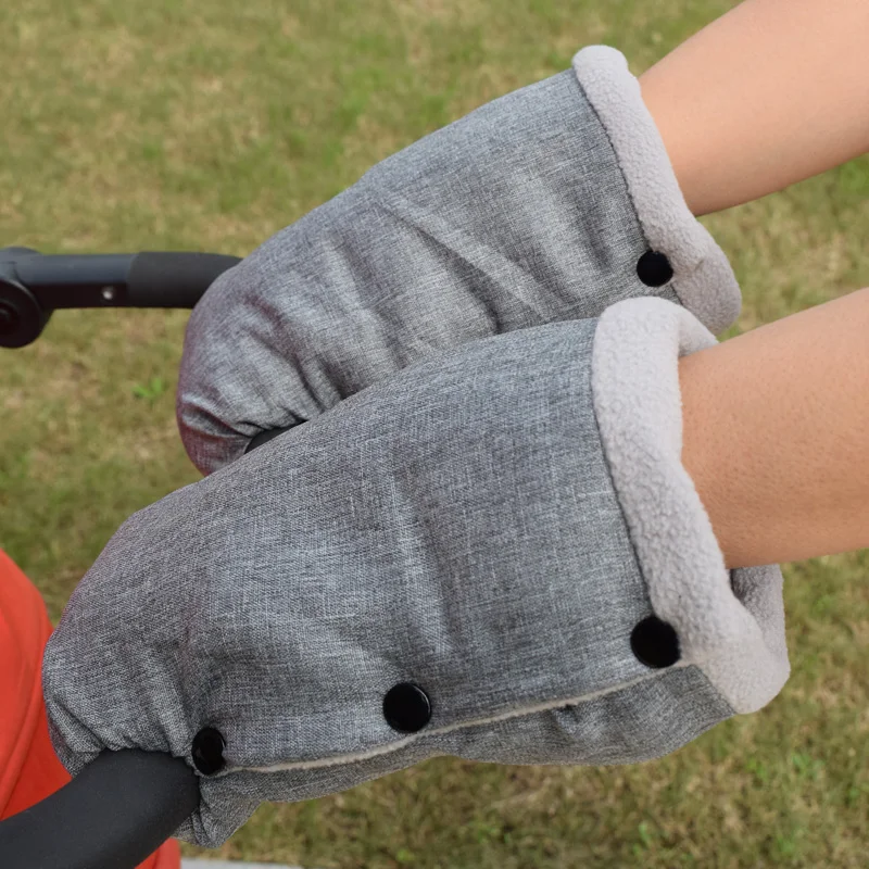 Winter pram hand muff baby carriage pushchair warm Fur Fleece hand cover buggy Clutch Cart Muff Glove stroller accessories Baby Strollers comfotable