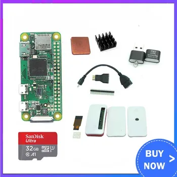 

Raspberry Pi Zero W Starter Kit ABS Case + Heat Sink + GPIO Header + Mini HDMI + 32GB SD Card for Raspberry Pi Zero/Zero W